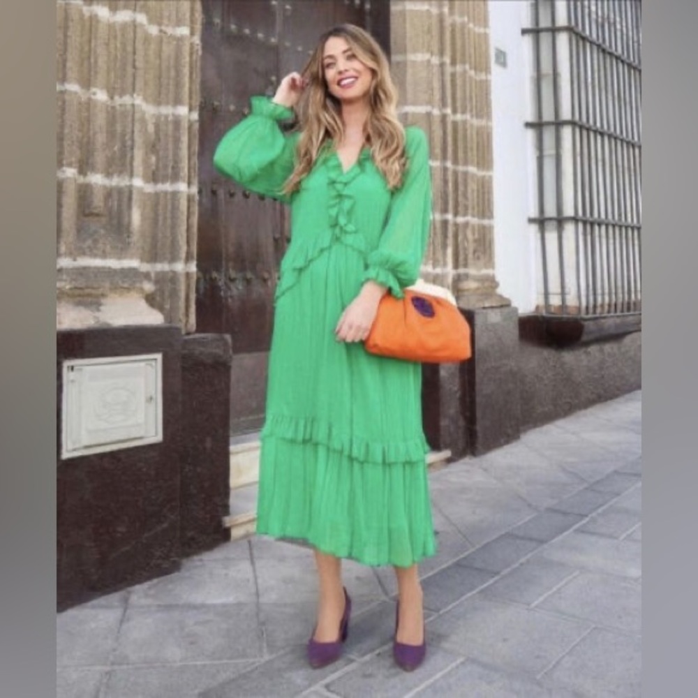 Zara Airy Ruffled Dress